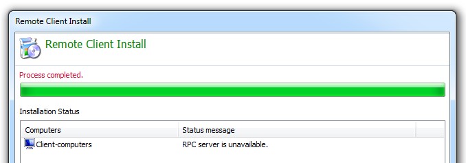 Rpc Server Is Unavailable Installation Instructions